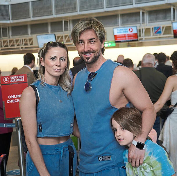 Die Lage am Münchner Flughafen? "Entspannt", sagt Familie Ganea. Die Lage am Münchner Flughafen? "Entspannt", sagt Familie Ganea.