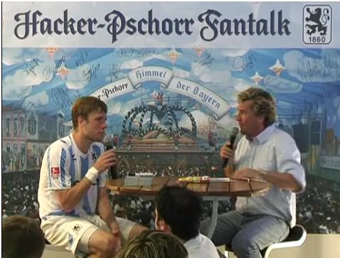 Dominik Stahl beim Hacker Pschorr Fantalk