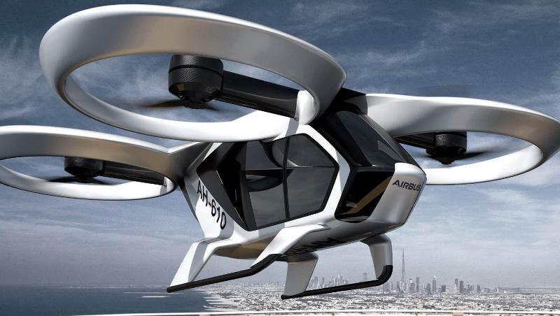 Die von Airbus als Handout zur Verfügung gestellte Computergrafik zeigt eine "CityAirbus" genannte elektrobetriebene, drohnenähnliche Flugmaschine mit vier Sitzplätzen und acht Rotoren. Die von Airbus als Handout zur Verfügung gestellte Computergrafik zeigt eine "CityAirbus" genannte elektrobetriebene, drohnenähnliche Flugmaschine mit vier Sitzplätzen und acht Rotoren.