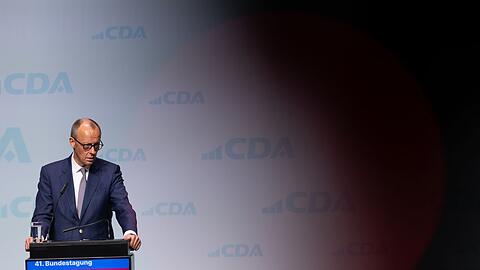 Auch an den Koalitionspartner wendet sich der Kanzler bei der CDA-Tagung.