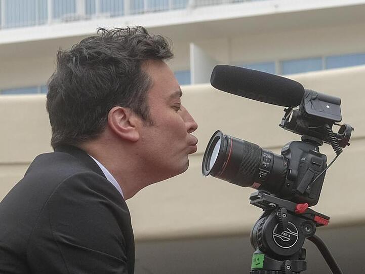US-Talkmaster Jimmy Fallon bei den 74. Golden Globes Awards.