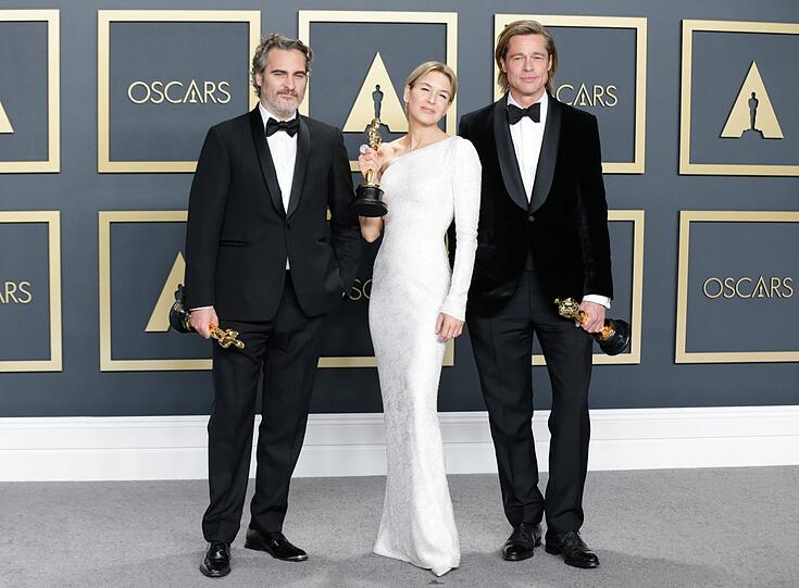 Oscar-Gewinner: Joaquin Phoenix, Renee Zellweger und Brad Pitt