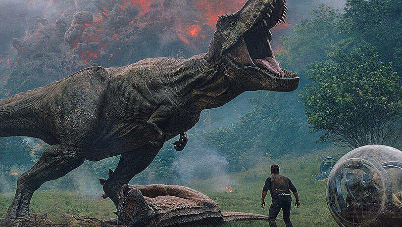 "Jurassic World: Das gefallene Königreich" gab es 2018 in den Kinos zu sehen. "Jurassic World: Das gefallene Königreich" gab es 2018 in den Kinos zu sehen.