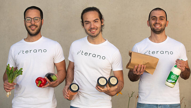 Das Team von "Terano": Philipp, George und Dimi. Das Team von "Terano": Philipp, George und Dimi.