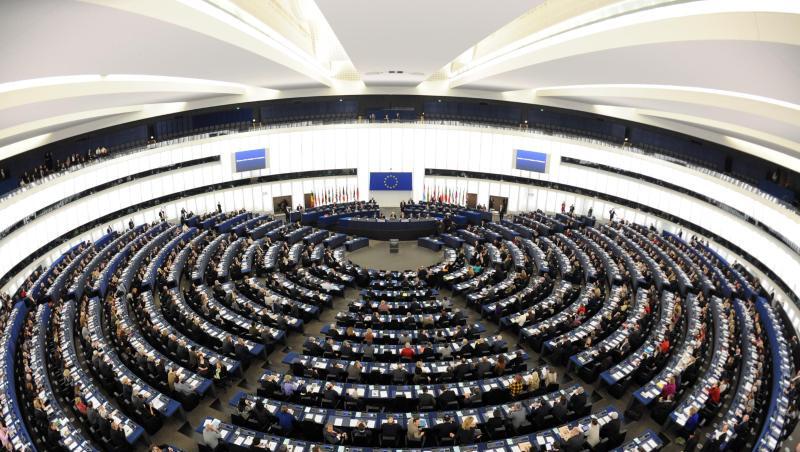 Blick in den Plenarsaal des Europaparlaments in Straßburg. Vom 23. bis zum 26. Mai wählen die Bürger von 28 EU-Staaten ein neues Parlament. Blick in den Plenarsaal des Europaparlaments in Straßburg. Vom 23. bis zum 26. Mai wählen die Bürger von 28 EU-Staaten ein neues Parlament.