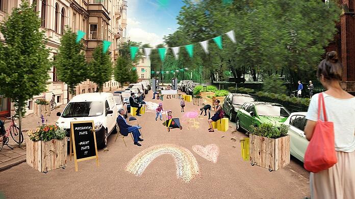 Für den Mariannenplatz im Lehel hat es schon Ideen zur Verkehrsberuhigung gegeben. Inspiration fürs Dreimühlenviertel?