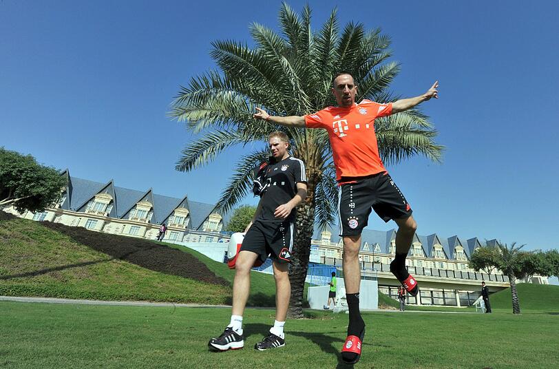 Tag 2 im Trainingslager des FC Bayern in Doha.