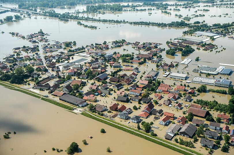 Aktuelle Bilder vom Hochwasser aus Deggendorf: Die Lage ist noch immer ernst.