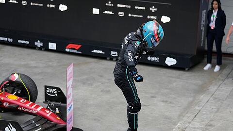 George Russell feierte in São Paulo seinen Premierensieg in der Formel 1.
