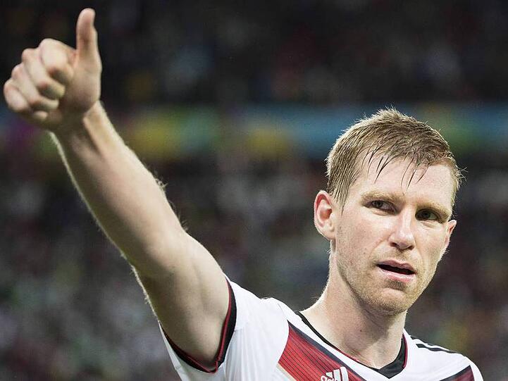 Per Mertesacker während des Spiels gegen Algerien