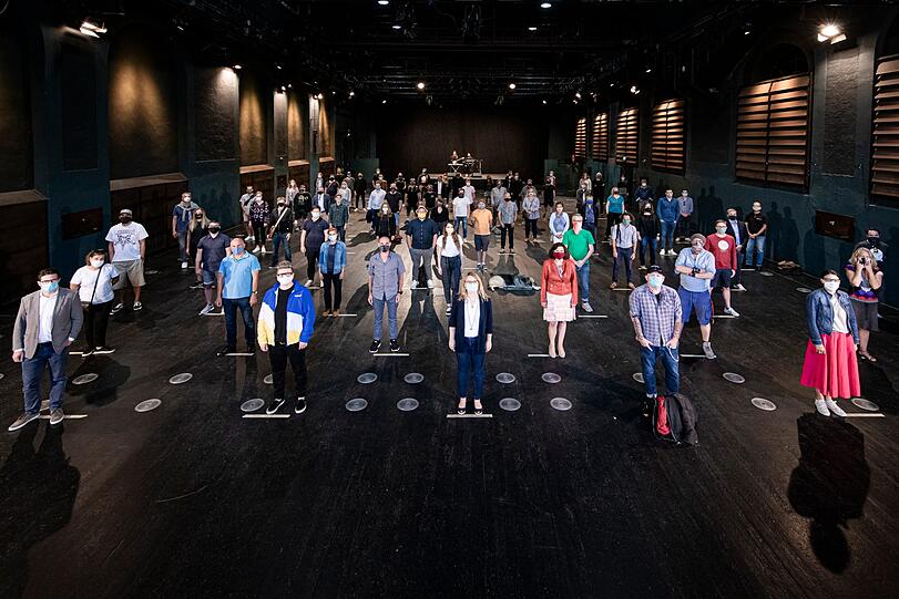 Am Dienstag machten Münchner Kulturveranstalter in der Muffathalle mit einer Aktion auf ihre desolate Situation aufmerksam.