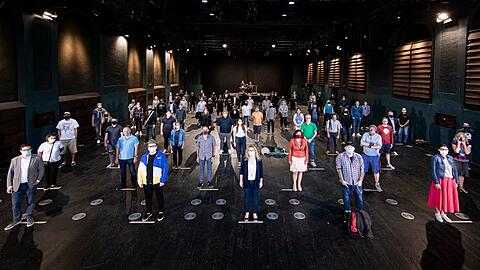 Am Dienstag machten Münchner Kulturveranstalter in der Muffathalle mit einer Aktion auf ihre desolate Situation aufmerksam.