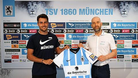 Christopher Lannert (li.) läuft künftig für die Löwen auf.