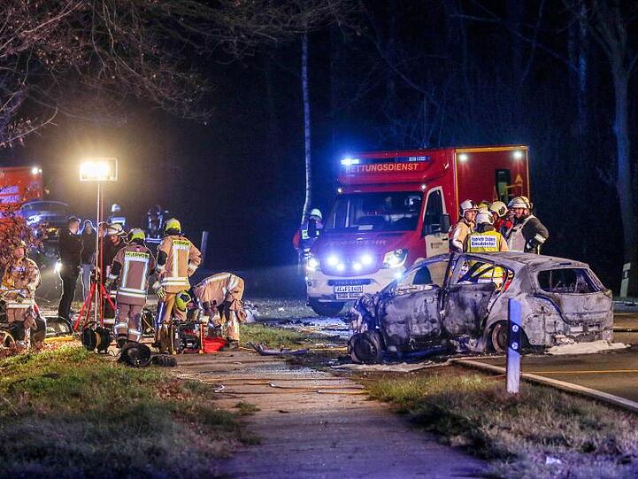 Die Unfallstelle bei Stolberg. Der Angeklagte wurde wegen fahrlässiger Tötung zu dreieinhalb Jahren Haft verurteilt.