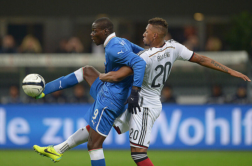 Solidarisiert sich mit Jérôme Boateng: Mario Balotelli, italienischer Nationalspieler.