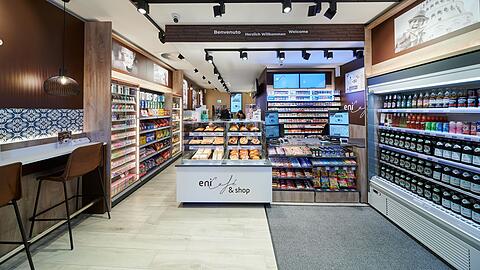 Zwischen Rindermarkt und Marienplatz hat ein "Eni Caf&eacute; & Shop" er&ouml;ffnet. Der Tankstellenshop ist aber eigentlich gar keiner.