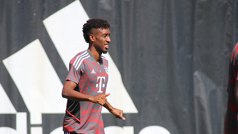 Kingsley Coman trainiert wieder an der Säbener Straße. (Archivbild)