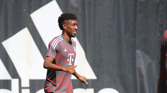 Kingsley Coman trainiert wieder an der Säbener Straße. (Archivbild)