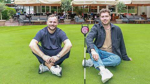Fabian Fischer (l,35) und Moritz Petan (34) sind die neuen Wirte im Clubrestaurant des M&uuml;nchener Golfclubs. Das Isar Ora richtet sich explizit auch an Nicht-Golfer.