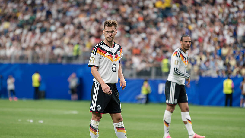 Hatte Probleme auf seiner Seite: DFB-Kapitän Joshua Kimmich. Hatte Probleme auf seiner Seite: DFB-Kapitän Joshua Kimmich.