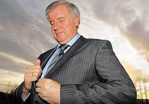 In der Dämmerung: Horst Seehofer.