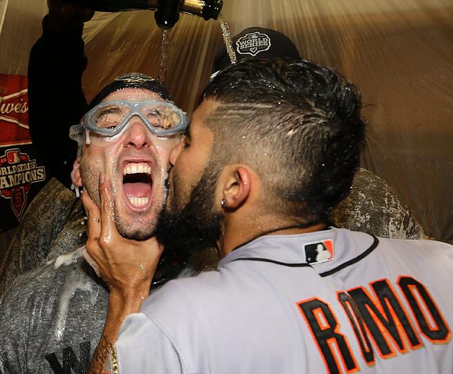 Jubel in San Francisco: Die Giants haben in der Nacht auf Montag zum siebten Mal die World Series gewonnen.