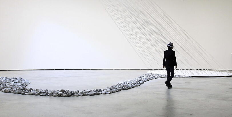 Yoko Ono 2014 im Guggenheim Museum in Bilbao.