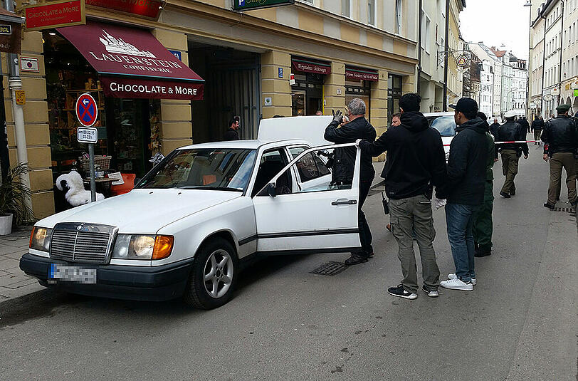 Das Fluchtfahrzeug der Täter.