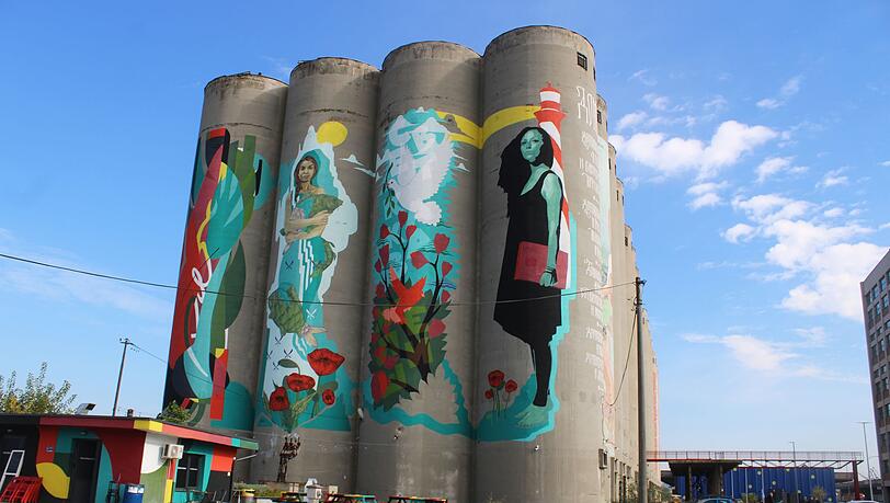 An der Donau in Belgrad stehen im Viertel Dorcol die "Silosi" (Silos), die zu einem Partyareal geworden sind. (Archivbild)