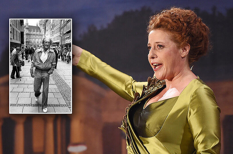 Am Sonntag bekommt sie den Sigi-Sommer-Taler: Luise Kinseher, hier als "Mama Bavaria" bei der Fastenpredigt am Nockherberg.