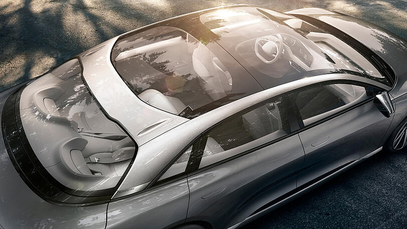 Die Sonne im Herzen: Der Lucid Air ist eine ausnehmend schöne Luxuslimousine.