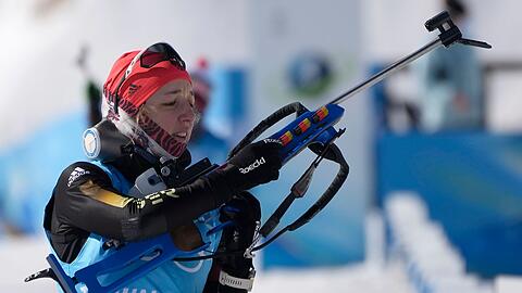 Biathletin Franziska Preuß wird im Einzel an den Start gehen.