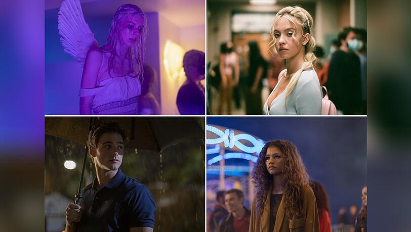 Dank "Euphoria" sind sie alle mittlerweile weltbekannt: Hunter Schafer, Sydney Sweeney, Jacob Elordi und Zendaya. In Deutschland startet die dritte Staffel am 13. April bei Sky, WOW und HBO Max.
