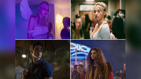 Dank "Euphoria" sind sie alle mittlerweile weltbekannt: Hunter Schafer, Sydney Sweeney, Jacob Elordi und Zendaya. In Deutschland startet die dritte Staffel am 13. April bei Sky, WOW und HBO Max.