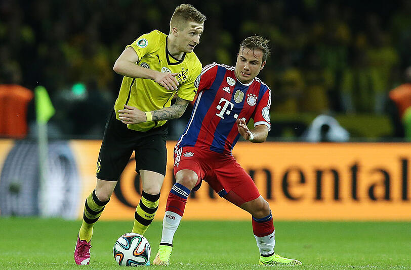 Marco Reus &ndash; Mario Götze:
&bdquo;Reus hat noch nicht absolute Top-Form, nichtsdestotrotz ist er die herausragende Figur beim BVB. Bei Götze sieht Fußball nicht nach Anstrengung aus. Der hat ein unfassbares technisches Selbstverständnis. Ich bin gespannt, ob er in Abwesenheit von Robben und Ribéry diesen Extra-Schuss Genialität ins Bayern-Spiel bringt.&ldquo; Punkt für den BVB, also 5:3.