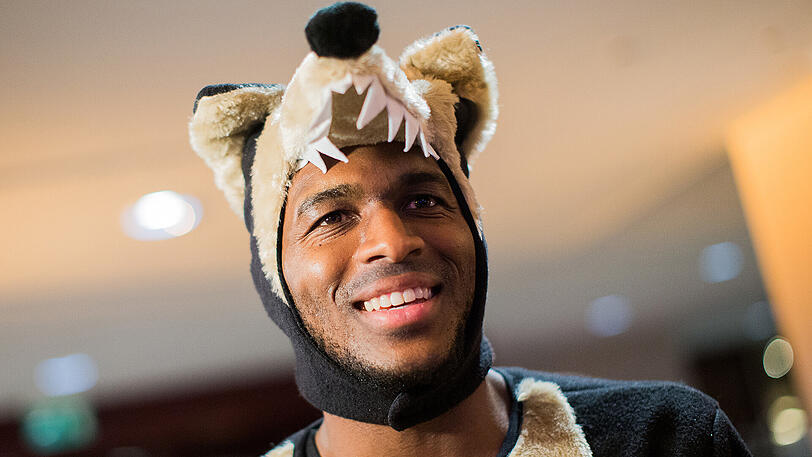 Hat gut lachen und viel Spaß: Anthony Modeste.