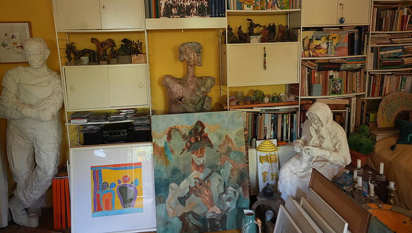 Kunstwerke aus mehreren Jahrzehnten hat Wallin. Einiges hing zunächst im Treppenhaus. Kunstwerke aus mehreren Jahrzehnten hat Wallin. Einiges hing zunächst im Treppenhaus.