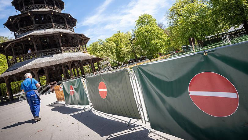Hier kein Durchgang: Ein- und Ausgänge im Biergarten sind klar geregelt. Hier kein Durchgang: Ein- und Ausgänge im Biergarten sind klar geregelt.