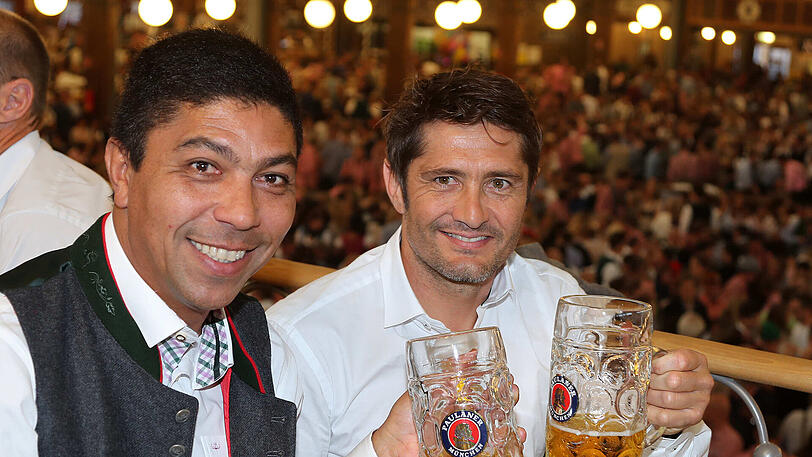 Giovane Elber (l.) und Bixente Lizarazu.
