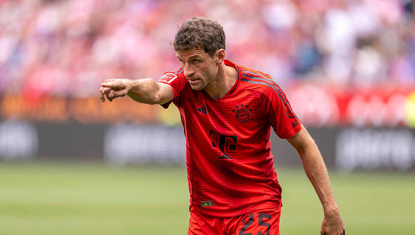 Thomas Müller in seinem letzten Bundesliga-Spiel für den FC Bayern beim 4:0-Erfolg bei der TSG Hoffenheim im Mai. Thomas Müller in seinem letzten Bundesliga-Spiel für den FC Bayern beim 4:0-Erfolg bei der TSG Hoffenheim im Mai.