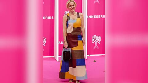 Gillian Anderson bei ihrem Auftritt in Cannes