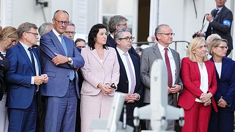 Zum Thema Drohnenabwehr bekam das Kabinett in Neuhardenberg Anschauungsunterricht.