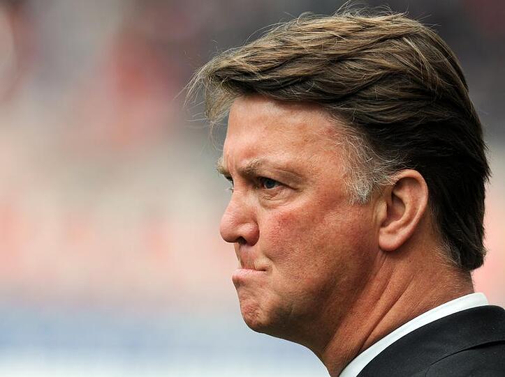 Bayern-Coach Louis van Gaal zeigte den Biss, den die Spieler bei der 1:2-Niederlage am Samstag in Frankfurt vermissen ließen.
