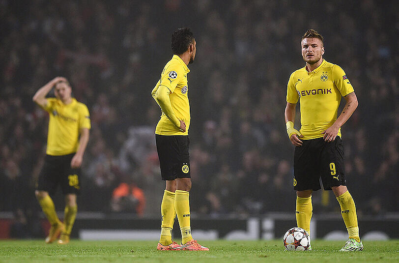 Konsternierte Mienen: Der BVB befindet sich weiter in der Krise.
