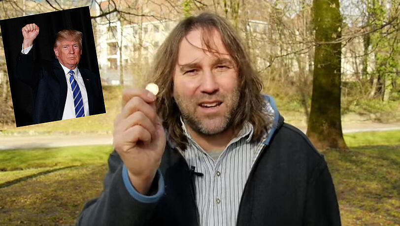 Kabarettist Roland Hefter ruft per Video zum Spenden gegen Donald Trump auf. Kabarettist Roland Hefter ruft per Video zum Spenden gegen Donald Trump auf.