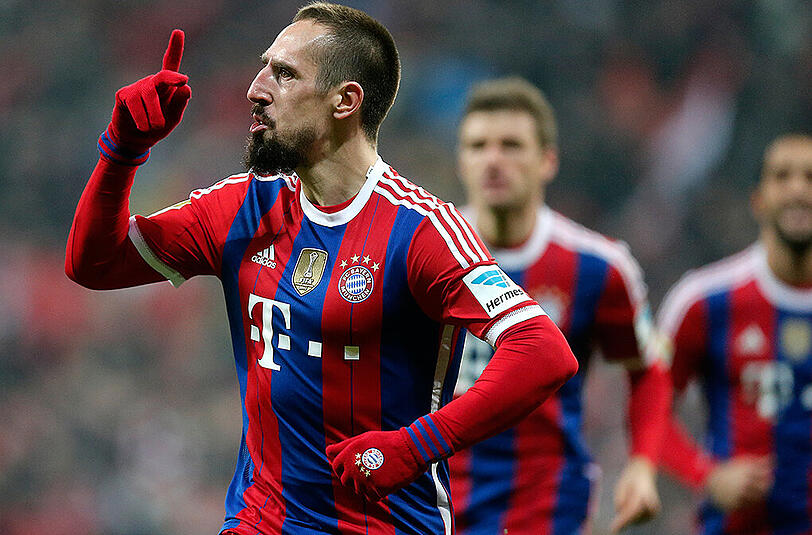 Franck Ribéry bestritt gegen Leverkusen sein 287. Pflichtspiel für den FC Bayern.