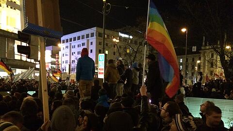 Die Demonstrationen sind am Stachus angekommen!