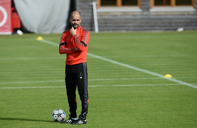 Die Bilder vom Abschlusstraining der Bayern vor dem Barca-Spiel!