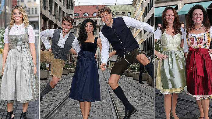 (Vor-)Freude auf die Wiesn: Tiffany hat am Samstagvormittag in seinen Store geladen...