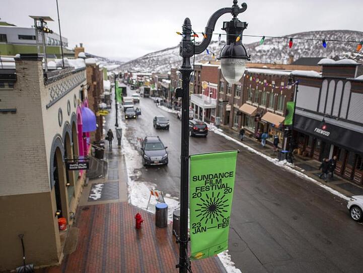 Die Hauptstraße von Park City am Eröffnungstag des Sundance Film Festival.